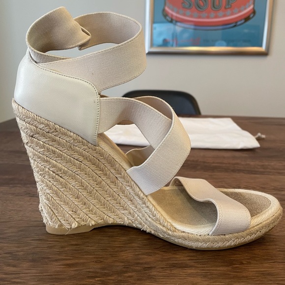 Club Monaco Wedge Sandal Sz 40 - Picture 6 of 11